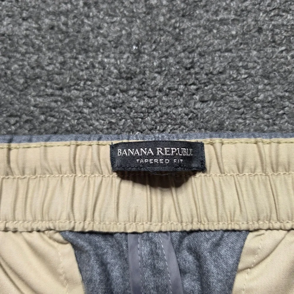 Banana Republic Pants Grey Mens XL Vitale Barberis Canonico Wool Flannel Tapered